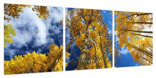 Obraz - Aspen (z zegarem) (90x30 cm)