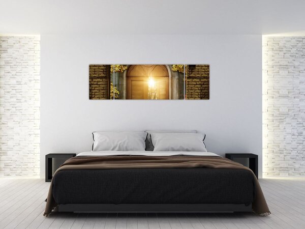 Obraz - Brama w lesie (170x50 cm)