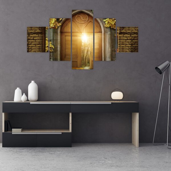 Obraz - Brama w lesie (125x70 cm)