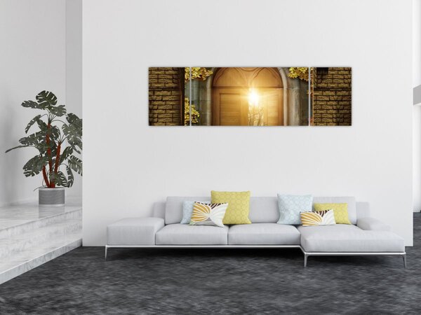 Obraz - Brama w lesie (170x50 cm)