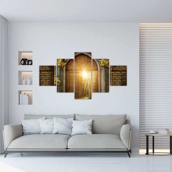 Obraz - Brama w lesie (125x70 cm)