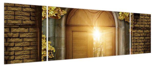 Obraz - Brama w lesie (170x50 cm)