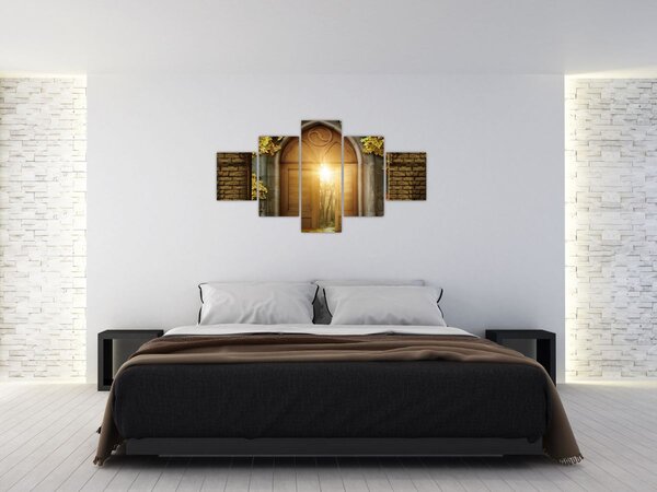 Obraz - Brama w lesie (125x70 cm)