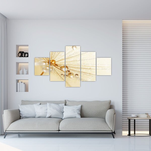Obraz - Zdjęcie makro mniszka lekarskiego (125x70 cm)