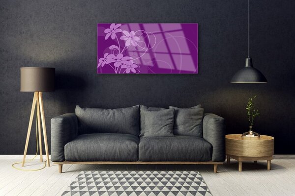 Obraz Szklany Abstrakcja Kwiaty Art