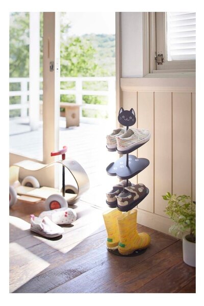 Czarna metalowa dziecięca szafka na buty Kid's Shoe Rack – YAMAZAKI
