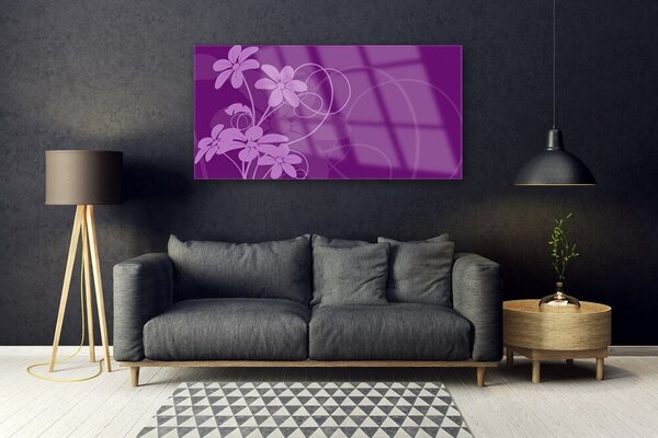 Obraz Szklany Abstrakcja Kwiaty Art