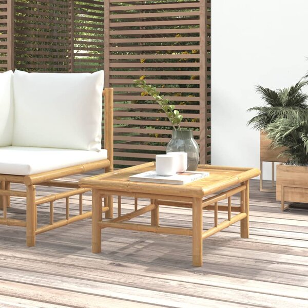 Stolik ogrodowy, 65x55x30 cm, bambusowy