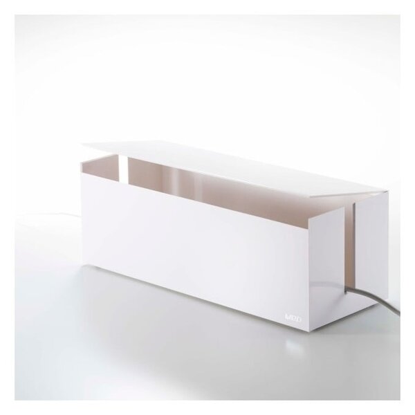Biały pojemnik na ładowarki YAMAZAKI Web Cable Box
