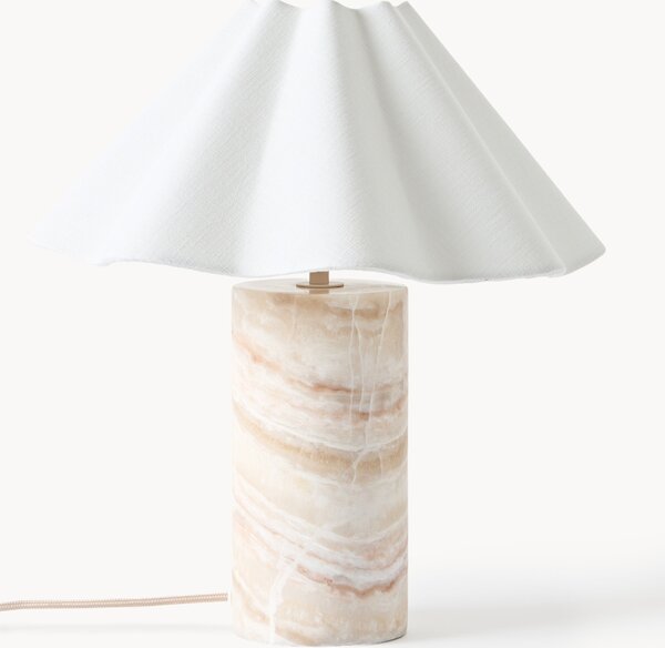 Lampa stołowa LED z funkcją przyciemniania z marmurową podstawą Arya