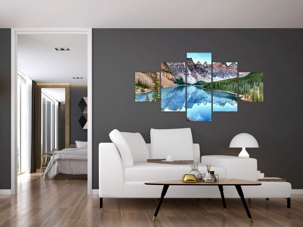 Obraz - Jezioro Morenowe (125x70 cm)