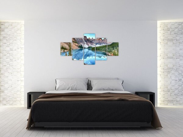 Obraz - Jezioro Morenowe (125x70 cm)