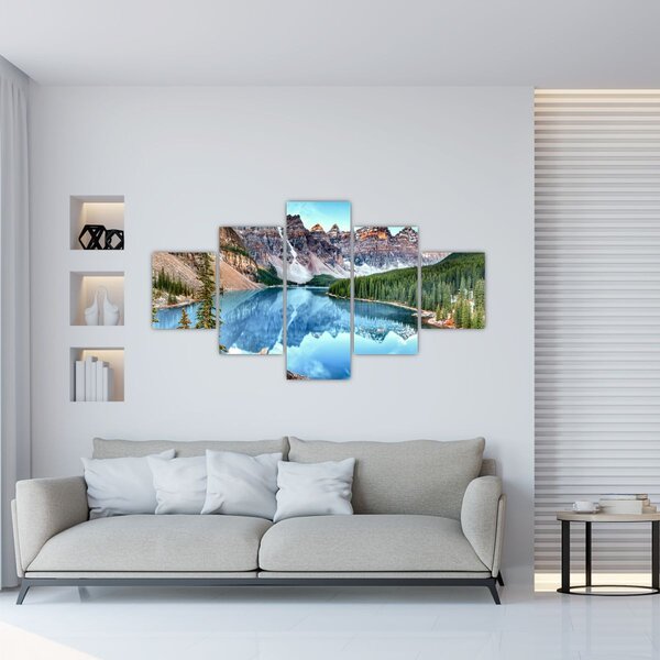 Obraz - Jezioro Morenowe (125x70 cm)