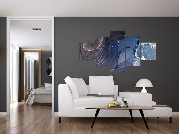 Obraz - Atrament marmurkowy (125x70 cm)
