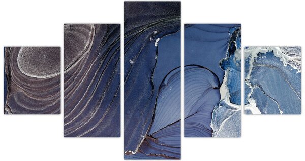 Obraz - Atrament marmurkowy (125x70 cm)