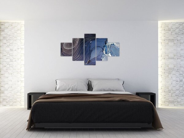 Obraz - Atrament marmurkowy (125x70 cm)