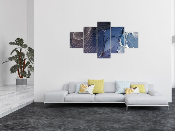Obraz - Atrament marmurkowy (125x70 cm)