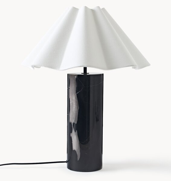 Lampa stołowa z marmurową podstawą Arya