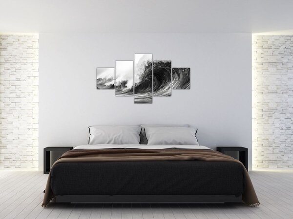 Obraz - Malowanie fal (125x70 cm)