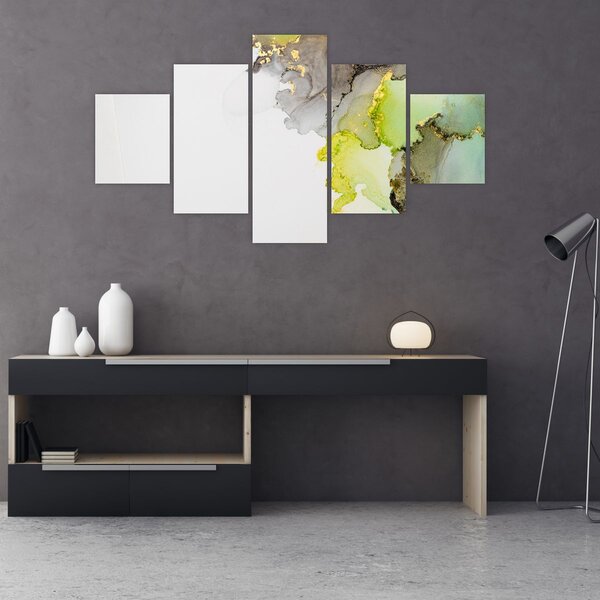 Obraz - Sztuka abstrakcyjna w tuszu (125x70 cm)