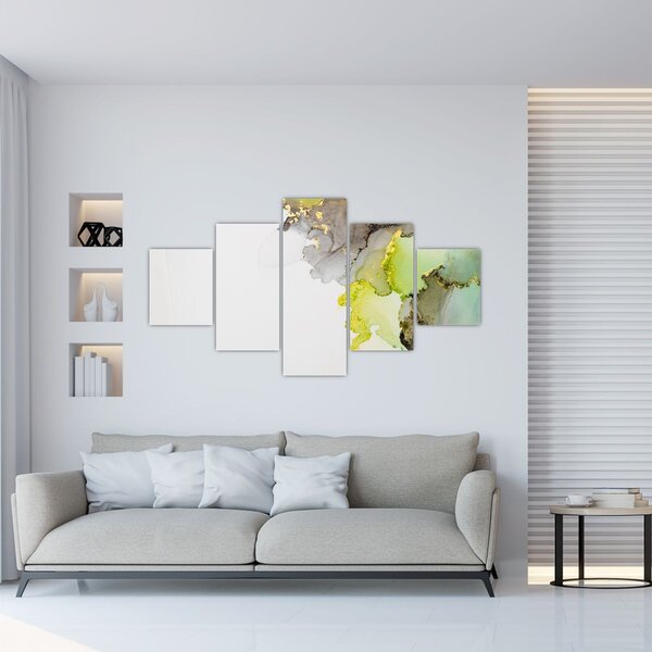 Obraz - Sztuka abstrakcyjna w tuszu (125x70 cm)