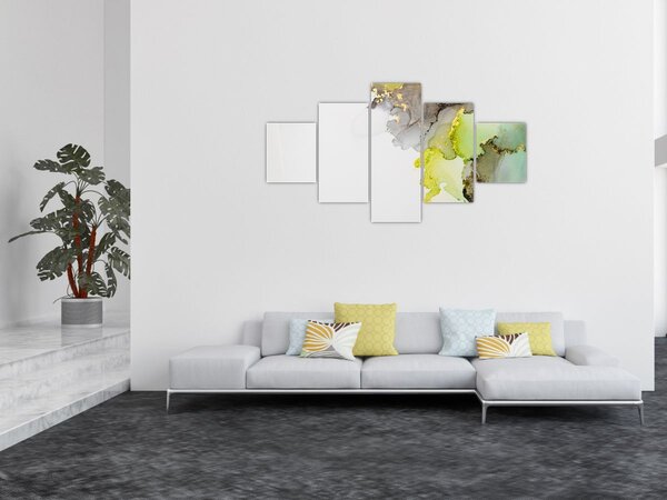 Obraz - Sztuka abstrakcyjna w tuszu (125x70 cm)