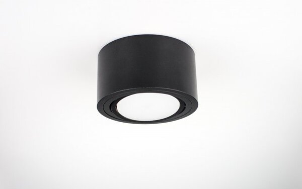 PP Design P 100 BK PLAFON NOWOCZESNA LAMPA SUFITOWA OPRAWA NATYNKOWA 12 CM ALUMINIUM CZARNY GX53 LED NISKI