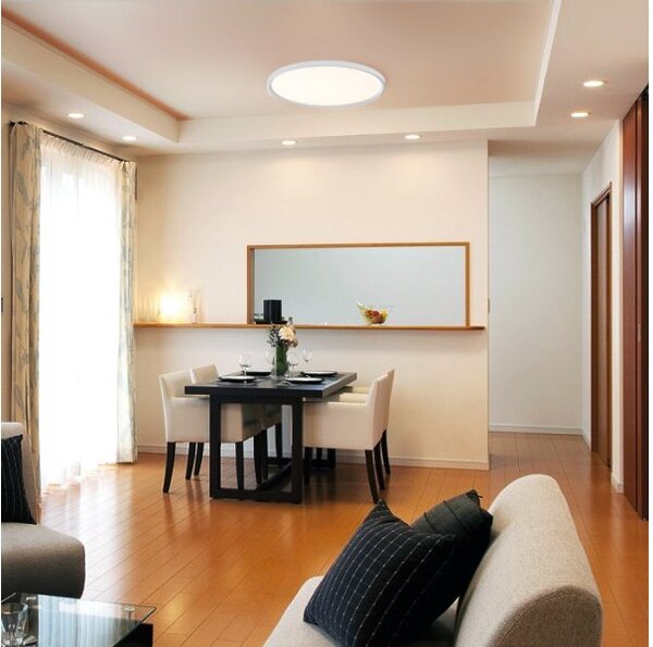 PP P UFO 40W WH PLAFON NOWOCZESNA LAMPA SUFITOWA NATYNKOWA LED 3200lm=250W 3000K 50cm BIAŁY ŚCIEMNIALNY