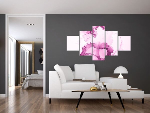 Obraz - Różowy wystrój (125x70 cm)