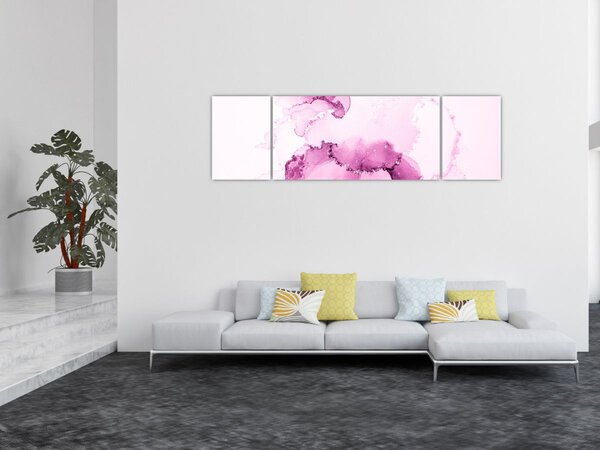 Obraz - Różowy wystrój (170x50 cm)