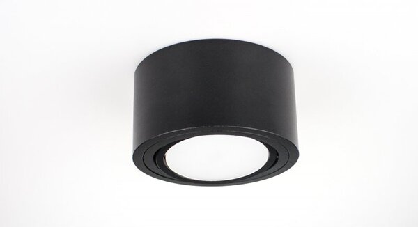 PP Design P 100 BK PLAFON NOWOCZESNA LAMPA SUFITOWA OPRAWA NATYNKOWA 12 CM ALUMINIUM CZARNY GX53 LED NISKI