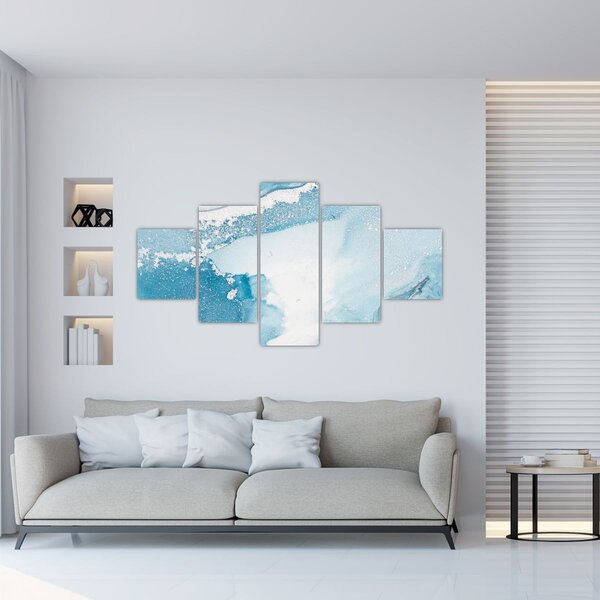 Obraz - Niebieski wystrój (125x70 cm)