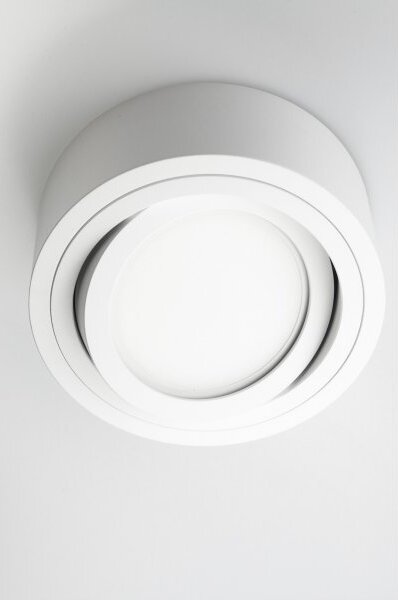 PP Design P 220 MIDI PLAFON NOWOCZESNA LAMPA SUFITOWA OPRAWA NATYNKOWA ALUMINIUM BIAŁY 6,5 CM LED NISKI