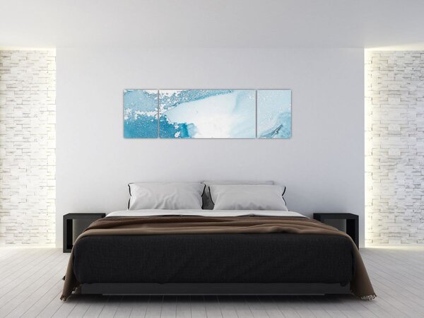 Obraz - Niebieski wystrój (170x50 cm)