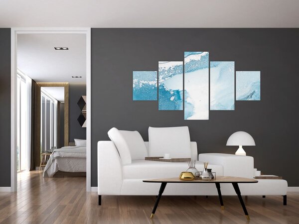 Obraz - Niebieski wystrój (125x70 cm)