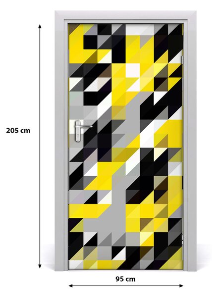 Naklejka samoprzylepna na drzwi Geometryczne tło