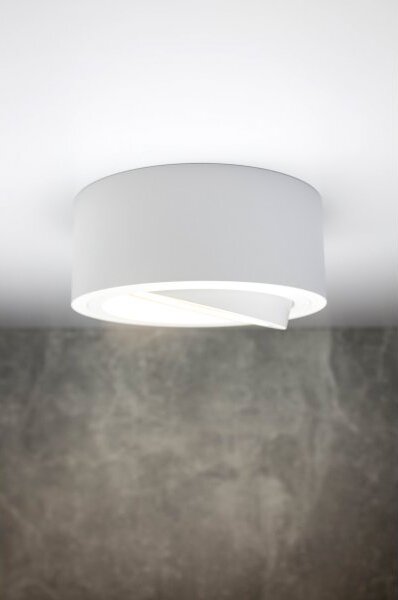 PP Design P 220 MIDI PLAFON NOWOCZESNA LAMPA SUFITOWA OPRAWA NATYNKOWA ALUMINIUM BIAŁY 6,5 CM LED NISKI