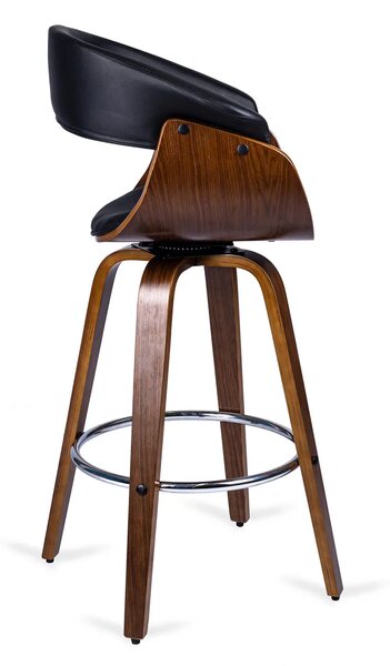 Nowoczesny drewniany hoker kuchenny w stylu loft B6-C25