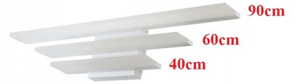 PP K SHELF 60 NOWOCZESNY KINKIET LAMPA ŚCIENNA BIAŁY 60 CM 12W 3000K 1500lm=120W LED