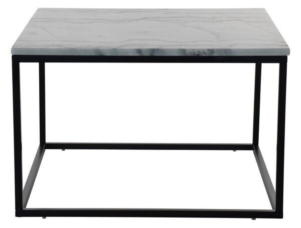 Marmurowy stolik z czarną konstrukcją RGE Accent, szerokość 75 cm