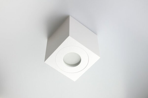 PP Design P 201 IP44 PLAFON NOWOCZESNA LAMPA SUFITOWA OPRAWA NATYNKOWA BIAŁY GU10 LED IP44 HERMETYCZNA