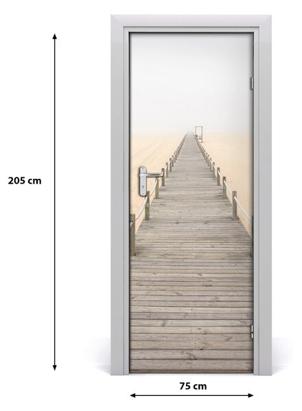 Naklejka fototapeta na drzwi Ścieżka na plaży