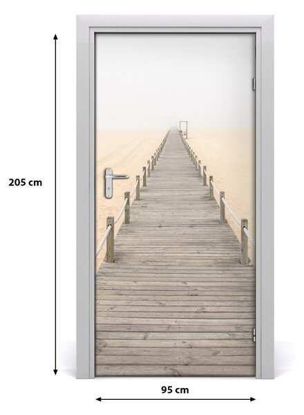 Naklejka fototapeta na drzwi Ścieżka na plaży
