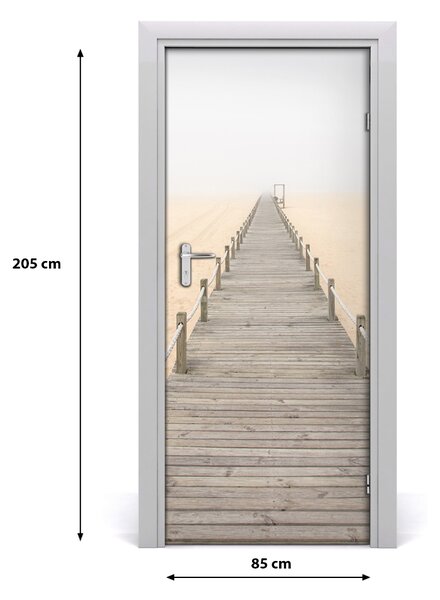 Naklejka fototapeta na drzwi Ścieżka na plaży