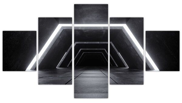 Obraz - Futurystyczny tunel (125x70 cm)