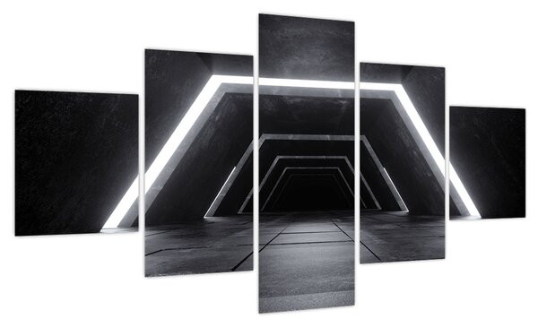 Obraz - Futurystyczny tunel (125x70 cm)