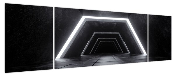 Obraz - Futurystyczny tunel (170x50 cm)
