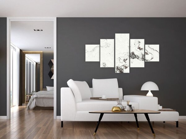 Obraz - Biały marmur (125x70 cm)