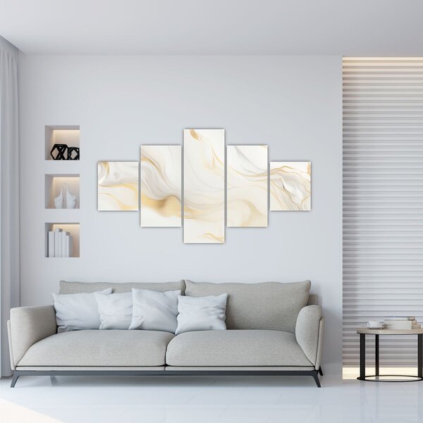 Obraz - Abstrakcja z dekoracją (125x70 cm)