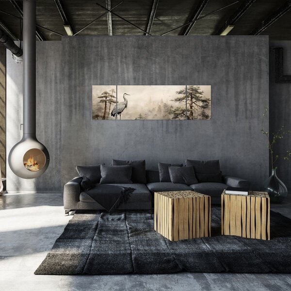 Obraz - Krajobraz z kreskówki (170x50 cm)